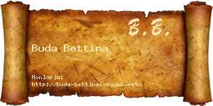Buda Bettina névjegykártya